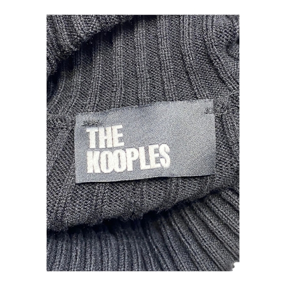 The Kooples Black Ribbed Turtleneck Sweater - Picture 5 of 13